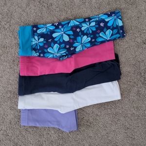 Bundle of 5 toddler capris and shorts